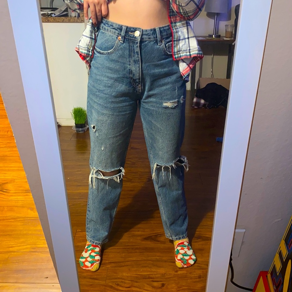 ZARA JEANS HIGHWAISTED